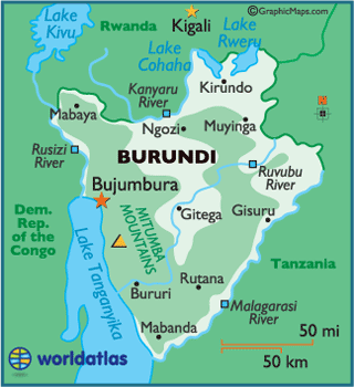 Burundi karte